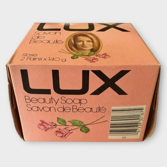 Vintage Lux Pink Beauty Bar Soap 2 Bars 140 ml/4.9 Oz New In Box - Picture 2 of 7